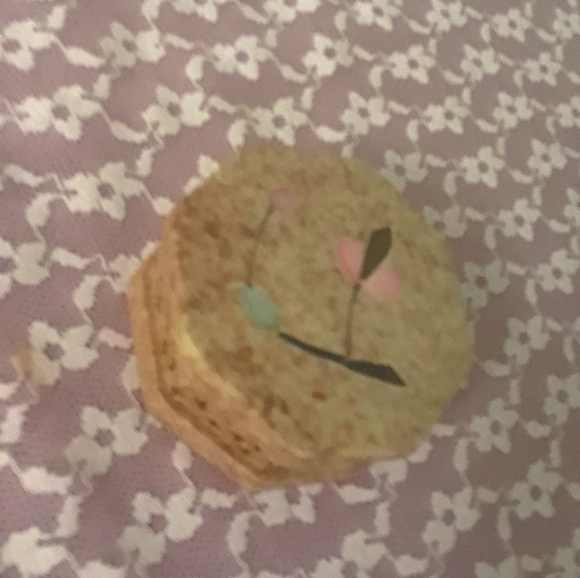 Stone octagon Floral jewellery trinket box - Picture 9 of 16